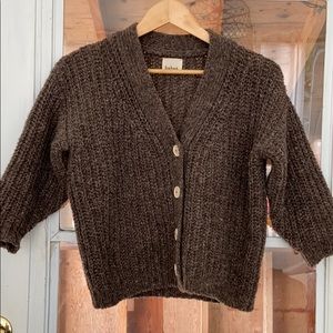 Babaa  wool cardigan-oak